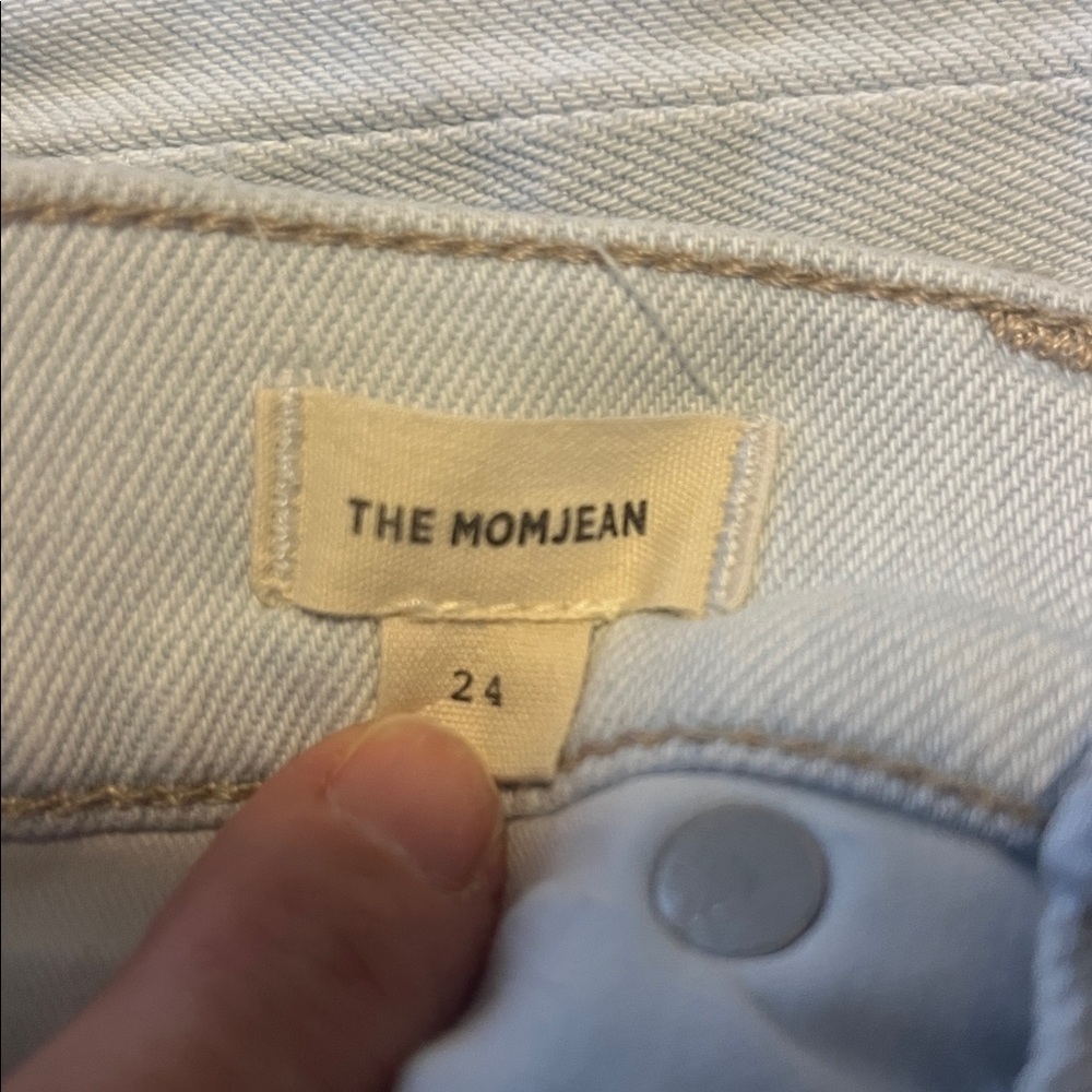Madewell The Mom Jean High-Waisted in Bloomfield Wash Size 24 - Picture 4 of 7